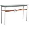 Equus 54"W Iron Console Table with Iron Ring Chestnut Strap