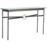 Equus 54"W Smoke Black Straps Sterling Rings Console Table