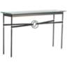 Equus 54"W Smoke Black Straps with Black Rings Console Table