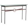 Equus 54"W Smoke Brown Straps w/ Bronze Rings Console Table