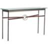 Equus 54"W Smoke Brown Straps with Iron Rings Console Table