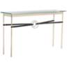 Equus 54" Wide Gold Black Straps with Platinum Rings Console Table