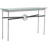 Equus 54" Wide Platinum Black Straps and Rings Console Table
