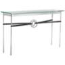 Equus 54" Wide Sterling Black Straps Smoke Rings Console Table