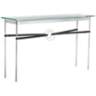Equus 54" Wide Sterling Black Straps with Gold Rings Console Table