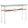 Equus 54" Wide Sterling Chestnut Straps Iron Rings Console Table