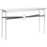 Equus 54" Wide Sterling with Black Straps Console Table