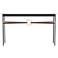 Equus Black Console Table With Modern Brass & British Brown Accents