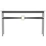 Equus Natural Iron Console Table With Modern Brass &#38; Black Accents