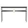 Equus Natural Iron Console Table With Modern Brass & Black Accents