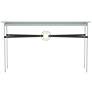 Equus Vintage Platinum Console Table With Modern Brass &#38; Black Accents