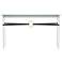 Equus Vintage Platinum Console Table With Modern Brass & Black Accents