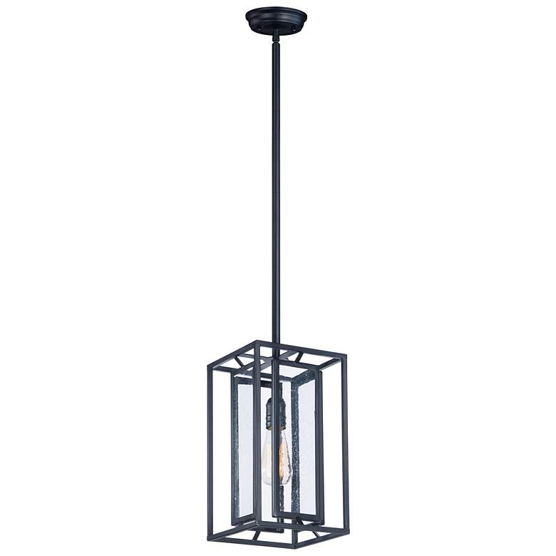 Image 1 Era 1-Light 7.75 inch Wide Black Pendant Light