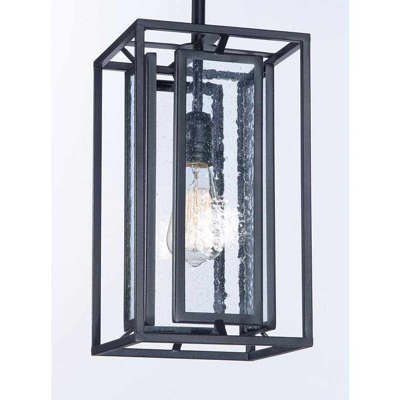 Image 2 Era 1-Light 7.75" Wide Black Pendant Light more views