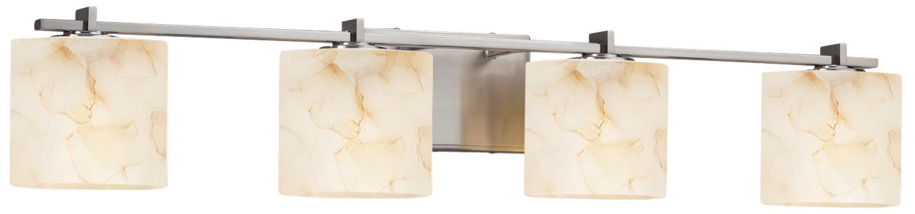 Era 34" Wide Brushed Nickel 4-Light Bath Light