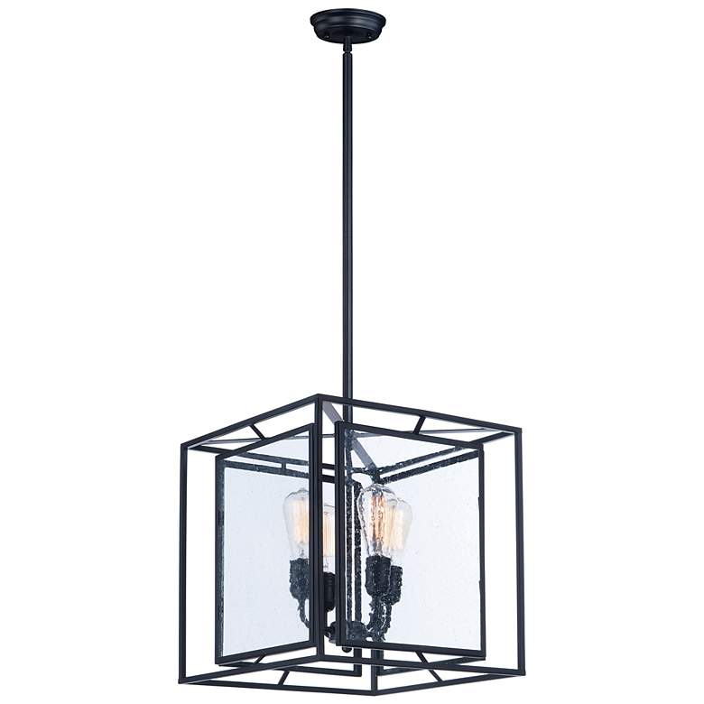 Image 1 Era 4-Light 15.75" Wide Black Pendant Light