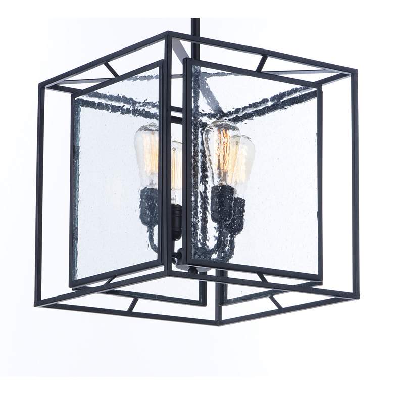 Image 3 Era 4-Light 15.75" Wide Black Pendant Light more views