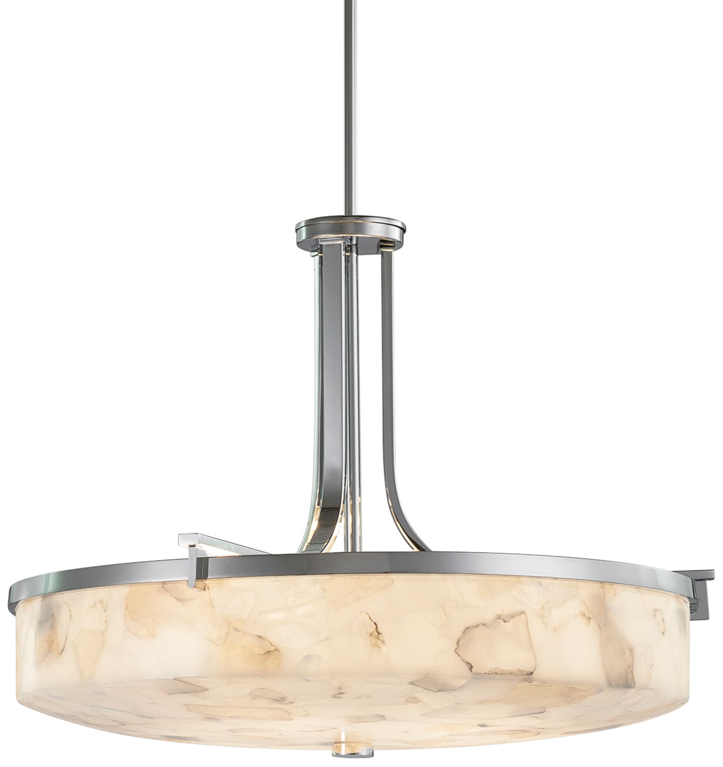 Era Family 26 1/2"W 6-Light Polished Chrome Pendant Light