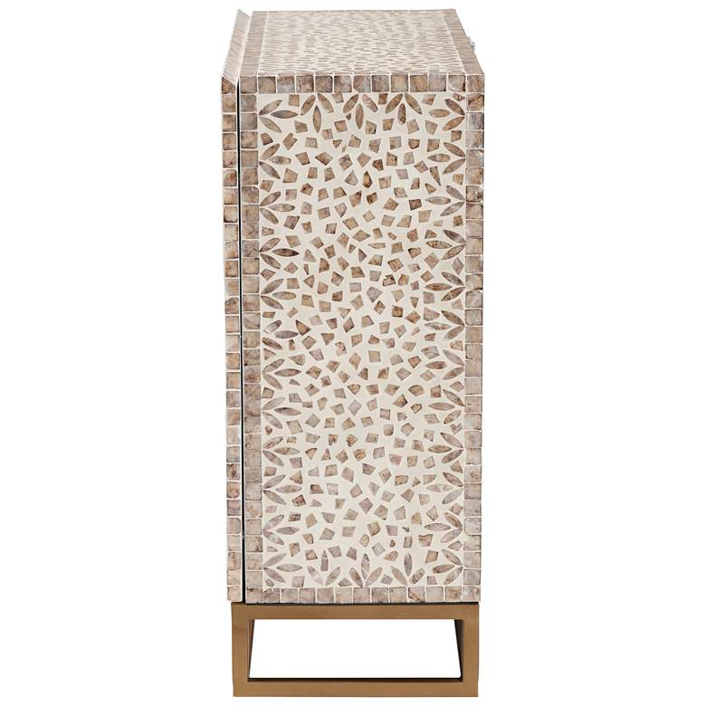Image 3 Ercilia 27 1/2" Wide White and Brown 2-Door Storage Cabinet more views