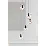 2_Eren 11 3/4" Wide Black 5-Light Mini Pendant