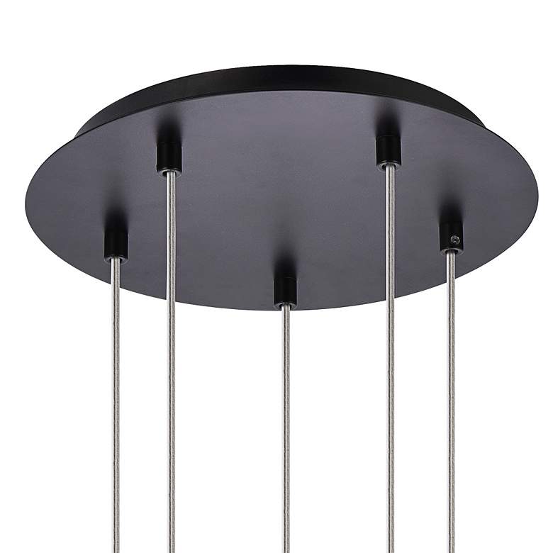 Image 4 Eren 11 3/4" Wide Black 5-Light Mini Pendant more views