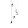 5_Eren 11 3/4" Wide Black 5-Light Mini Pendant more views