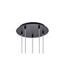 6_Eren 11 3/4" Wide Black 5-Light Mini Pendant more views