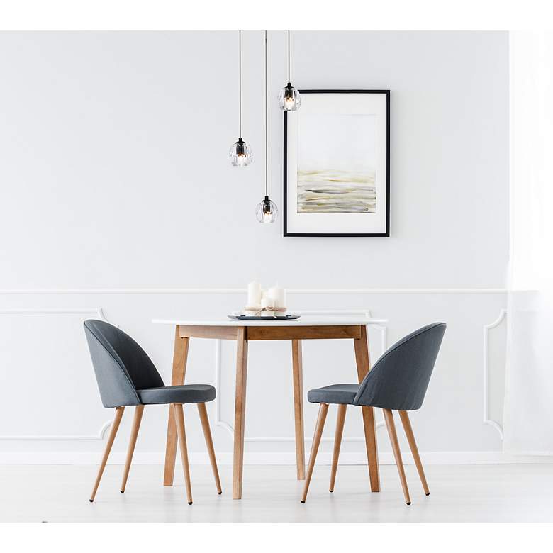 Image 4 Eren 11 3/4" Wide Black Multi-Light Mini Pendant more views