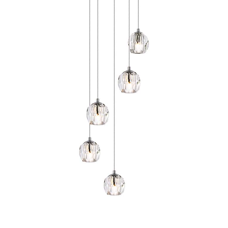 Image 7 Eren 11 3/4" Wide Chrome 5-Light Mini Pendant more views