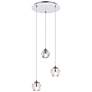 2_Eren 11 3/4" Wide Chrome Multi-Light Pendant
