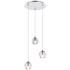 Eren 11 3/4" Wide Chrome Multi-Light Pendant