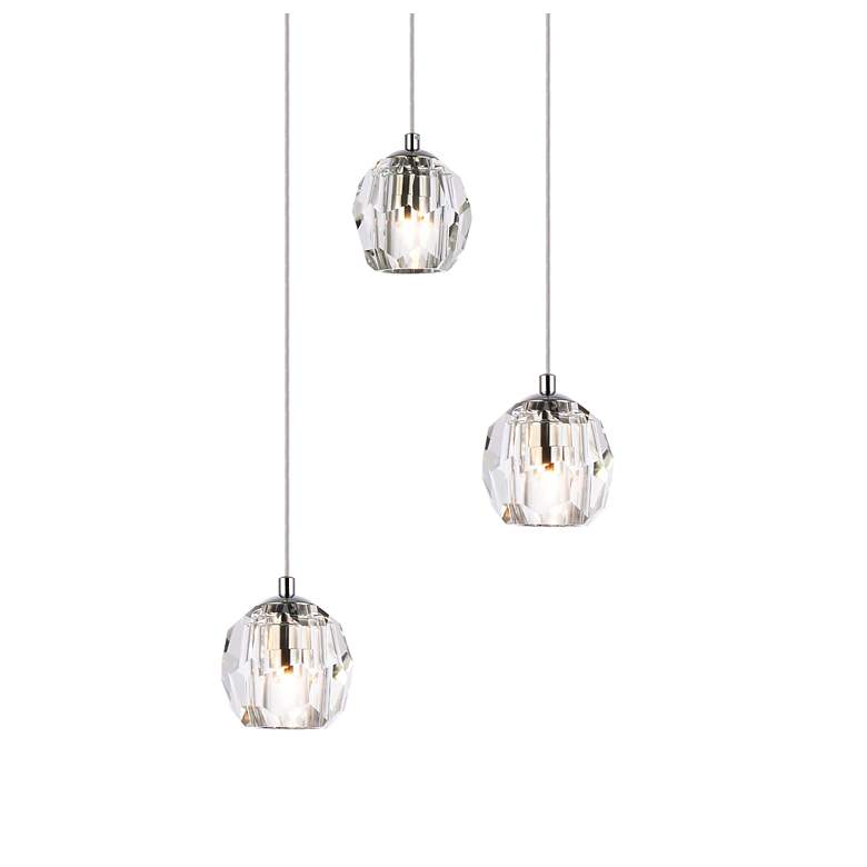 Image 4 Eren 11 3/4" Wide Chrome Multi-Light Pendant more views