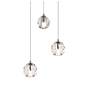 4_Eren 11 3/4" Wide Chrome Multi-Light Pendant more views
