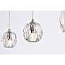 5_Eren 11 3/4" Wide Chrome Multi-Light Pendant more views