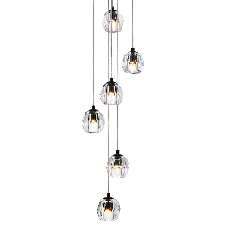 Image 4 Eren 11" Wide Black Multi-Light Pendant more views