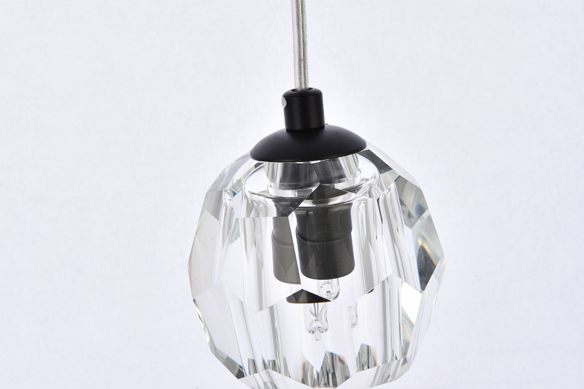 Eren 11" Wide Black Multi-Light Pendant in scene