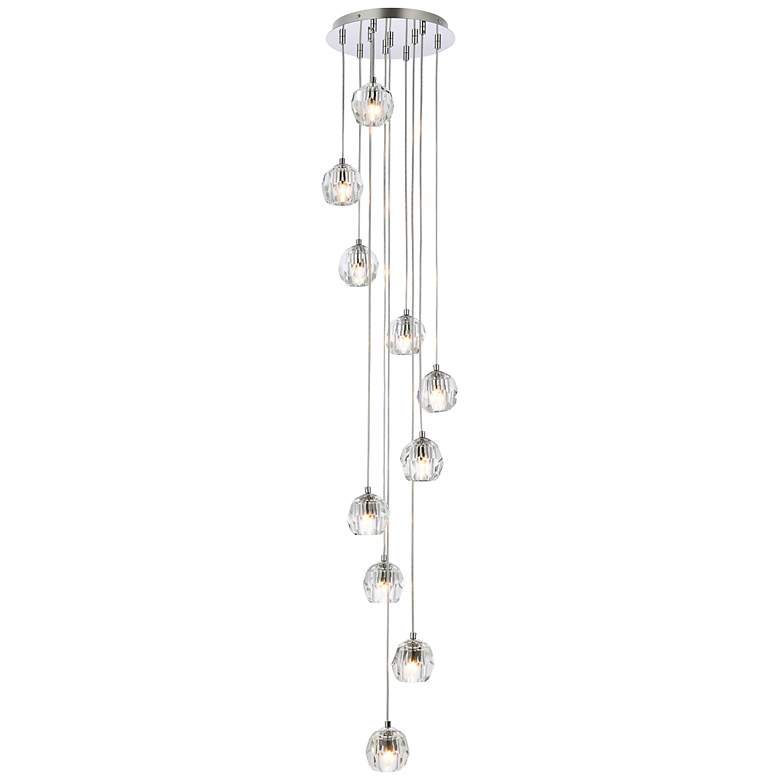 Image 3 Eren 11" Wide Chrome 10-Light Mini Pendant