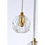 7_Eren 11" Wide Gold Steel Crystal 10-Light Mini Pendant more views