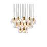 4_Eren 18 1/2" Wide Gold Multi-Light Pendant more views