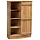 Eren 31 1/2"W Natural Oak Brown Wood 1-Door Shoe Cabinet 