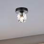 1_Eren 4 3/4" Wide Black Globe Ceiling Light