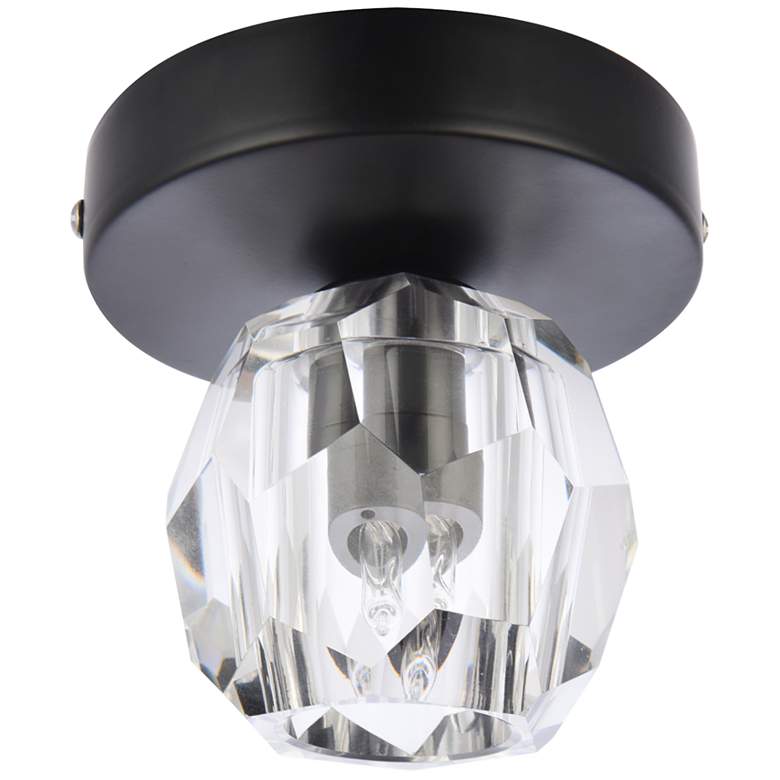Image 3 Eren 4 3/4" Wide Black Globe Ceiling Light more views
