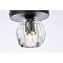 6_Eren 4 3/4" Wide Black Globe Ceiling Light more views