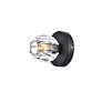 Eren 4 3/4" Wide Black Globe Ceiling Light