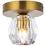 2_Eren 4 3/4" Wide Gold and Clear Crystal Ceiling Light