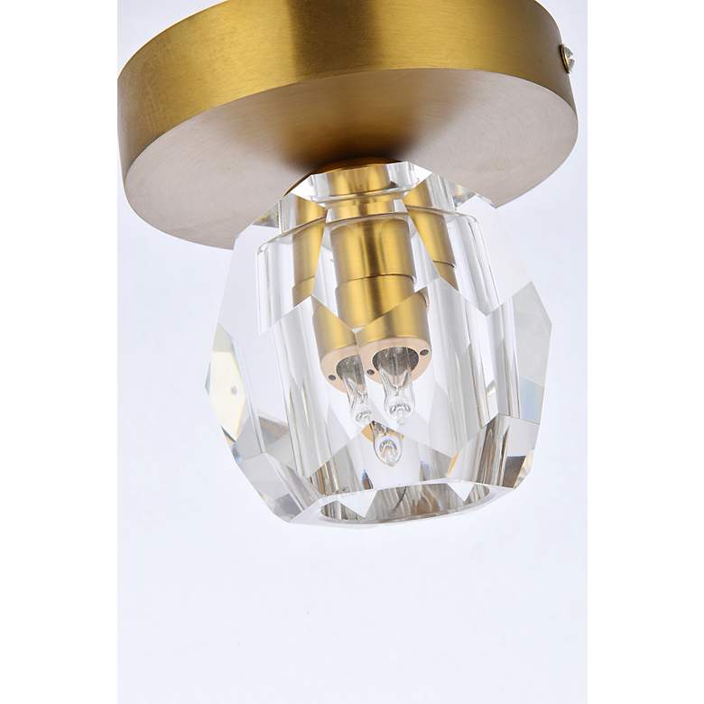 Image 5 Eren 4 3/4" Wide Gold and Clear Crystal Ceiling Light more views