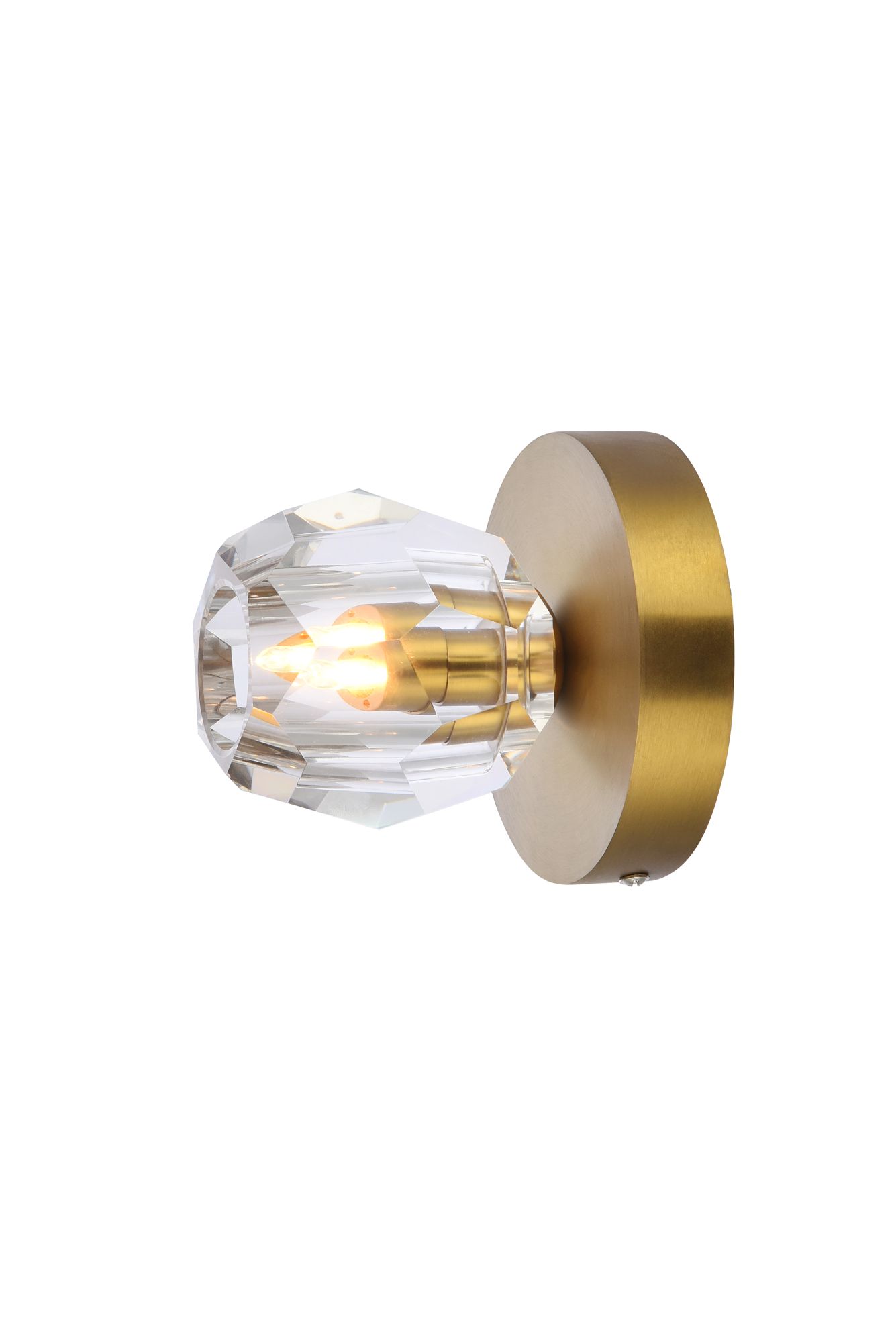 Image 7 Eren 4 3/4" Wide Gold and Clear Crystal Ceiling Light more views
