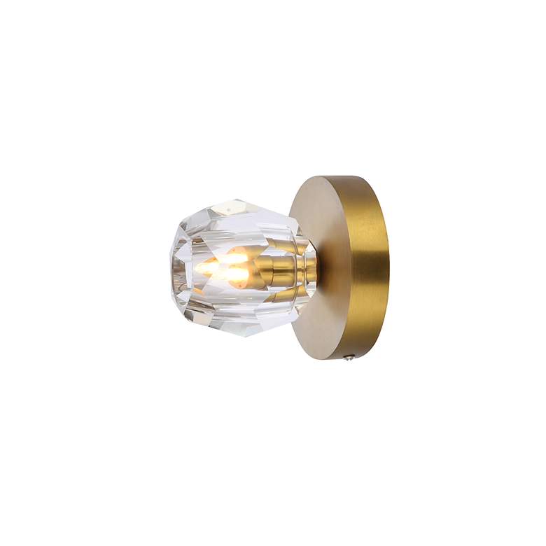 Image 7 Eren 4 3/4" Wide Gold and Clear Crystal Ceiling Light more views