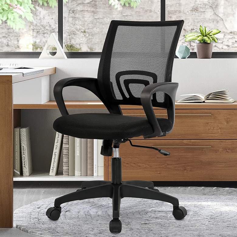 Image 1 Ergo Black Ergonomic Swivel Adjustable Office Chair