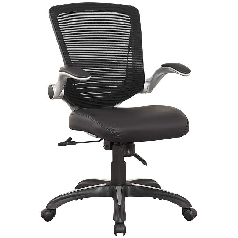 Image 1 Ergonomic Walden Black Faux Leather Adjustable Office Chair